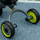 Triciclo per Bambini 70,5x50x58 cm con Seduta Regolabile e Campanello Nero  