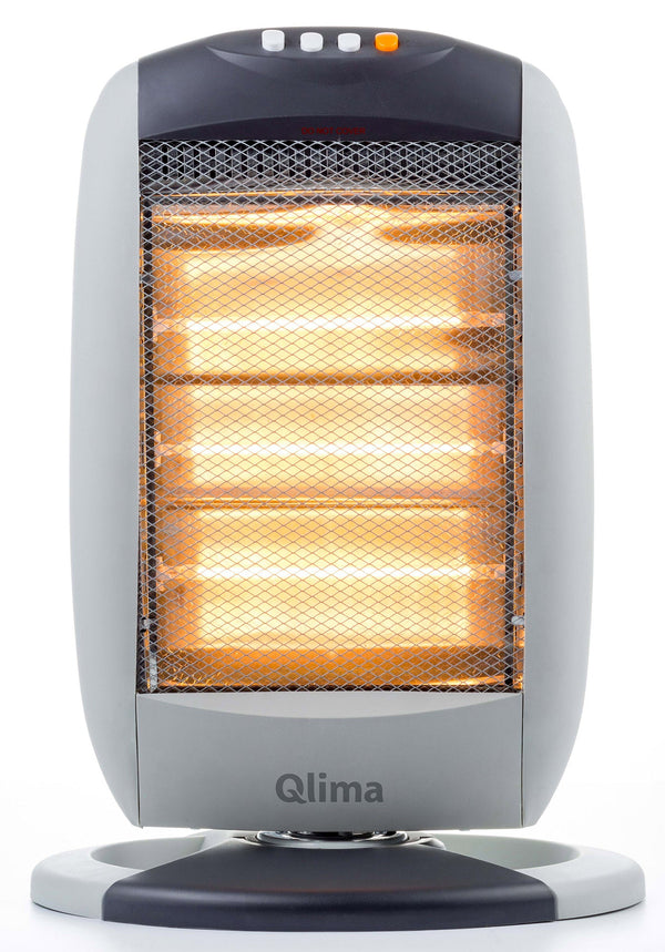 Halogenofen 1200W 3 Elemente Qlima EIH 1200 Weiß sconto