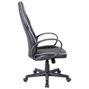 Sedia da Gaming Ergonomica in Similpelle Altezza Regolabile  Nera e Bianca