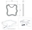 Piatto Doccia da Esterno Giardino in Polietilene HD Arkema Lake Grigio Antracite