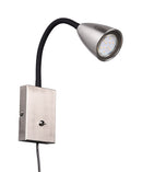 Applique da Interno Attacco GU10 in Metallo Nichel Satinato 