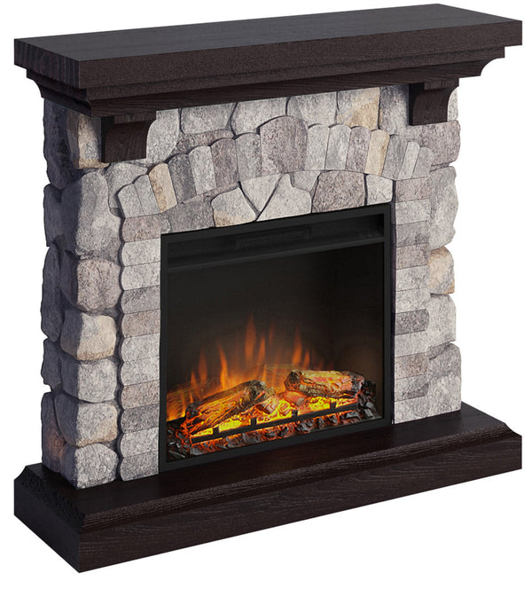 acquista Elektrischer Bodenkamin Flammeneffekt 1500 W Tagu Reino Rock Grey
