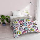 Trapunta Invernale 180gr con Stampa in Microfibra Cerchi Astratti Varie Misure