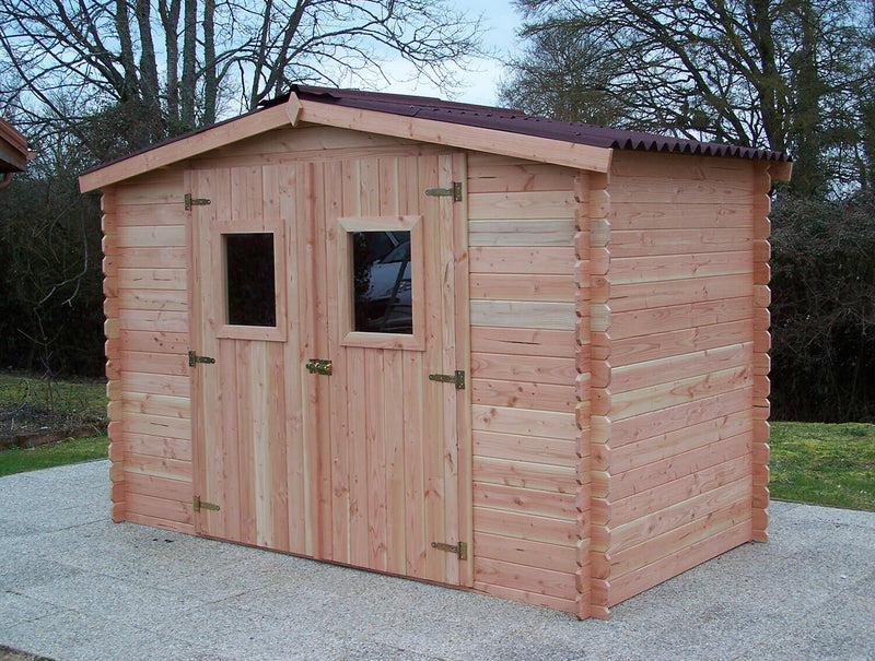 Casetta Box da Giardino 3x1,65 m Senza Pavimento in Legno Douglas 20mm Dalia