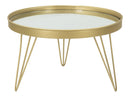 Svuota Tasche Glam Oro/Mirror Ø36,5x22 cm in Ferro e Specchio Oro