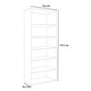 Libreria 6 Ripiani 72,3x34,1x177,1 cm in Truciolare Nobilitato Olmo
