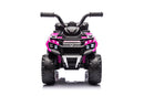 Quad Elettrico per Bambini Safari 6V con Bauletto Posteriore Rosa  