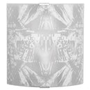 Applique 1xE27 Montatura Argento Vetro Lastra Decorato Astratto E-Energy Roberta