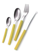 Servizio Set di Posate 24 Pezzi in Acciaio Eme Sky Giallo 13
