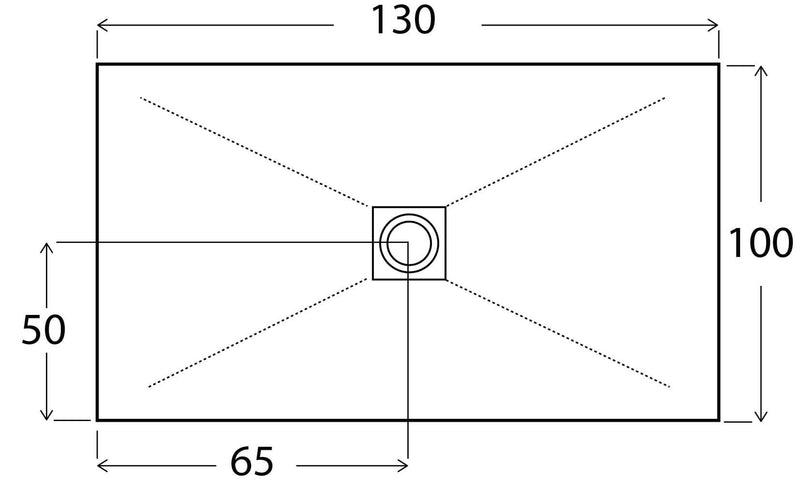 Piatto Doccia in Pietra Bonussi Ardesia Stone Central Bianco Varie Misure