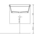 Mobile Lavatoio Sospeso 50,5x50,5x56 cm 1 Cassetto Montegrappa Novella Dipiù Antracite