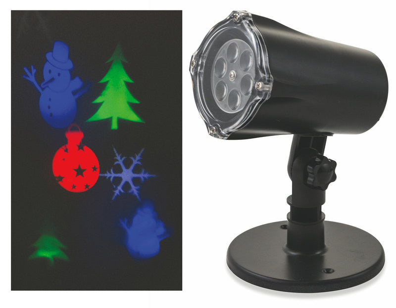 Proiettore Laser a Led 4 Forme e Babbo Natale Luci Natalizie da Interno e Esterno Soriani