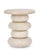 Tavolino Ø 40x45 cm Caffè White in Legno Naturale