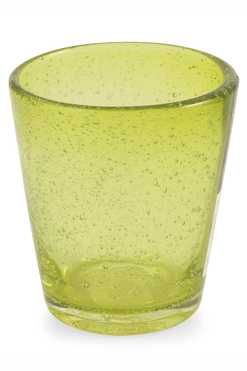 Set 18 Bicchieri Ø9x10 cm in Vetro Villa d'Este Home Tivoli Cancun Lime