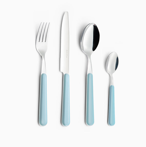 Servizio Set di Posate 24 pezzi in Acciaio Inox Eme Brio Azzurro 63 prezzo