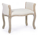 Set 2 Panche 1 Posto 71x48x60h cm Diva Naturale 