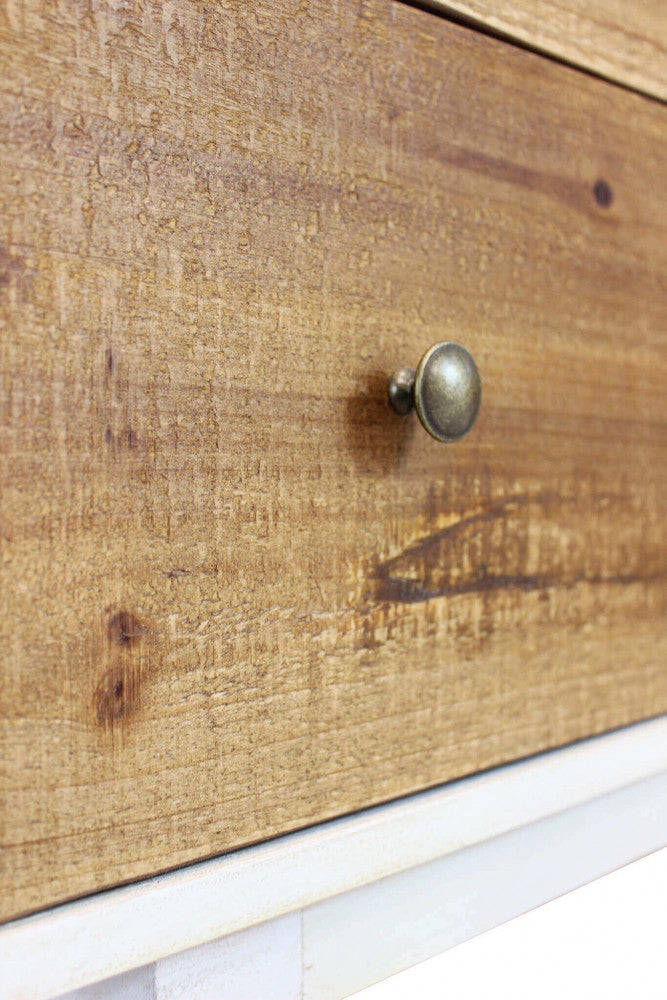 Mobile Barney 100x45x90 h cm in Legno Bianco