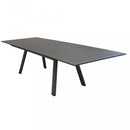 Tavolo Zante Allungabile 200/300x110x75 h cm in Alluminio Taupe
