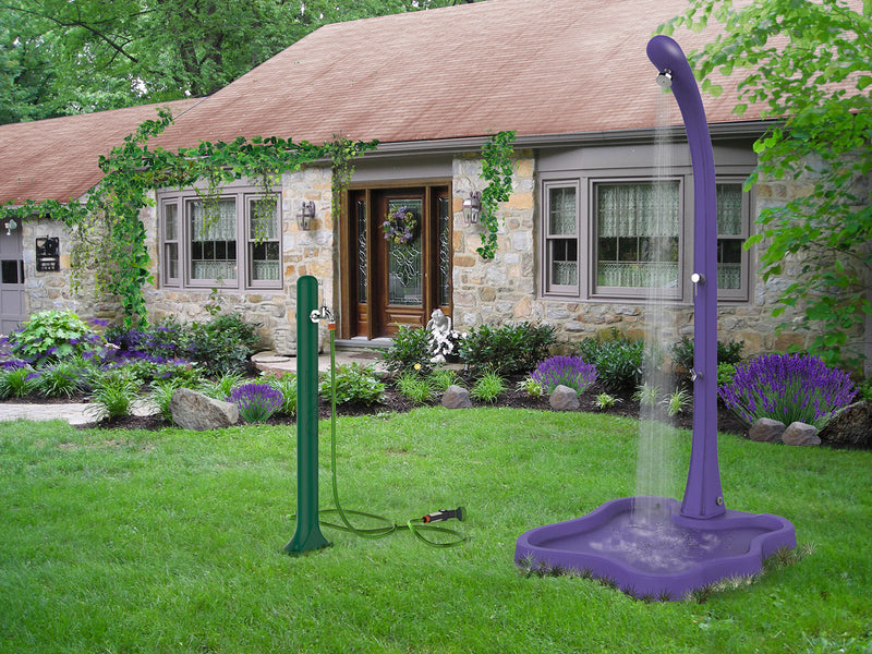 Piatto Doccia da Esterno Giardino in Polietilene HD Arkema Lake Dove Grey