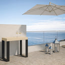 Consolle Allungabile 90-190x40x77 cm in Nobilitato Marrone