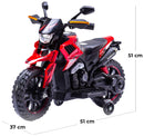 Moto Elettrica per Bambini 12V Snake Rossa