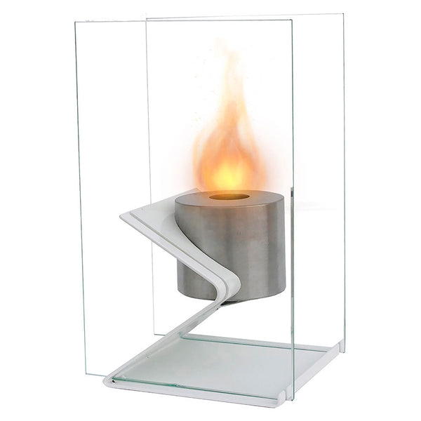 Tisch Bioethanol Kamin 35,5x21,5 cm Karlsen Savona Weiß prezzo