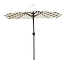 Ombrellone da Giardino 4.6x2.4 cm Palo Ø48 mm in Acciaio Crema 