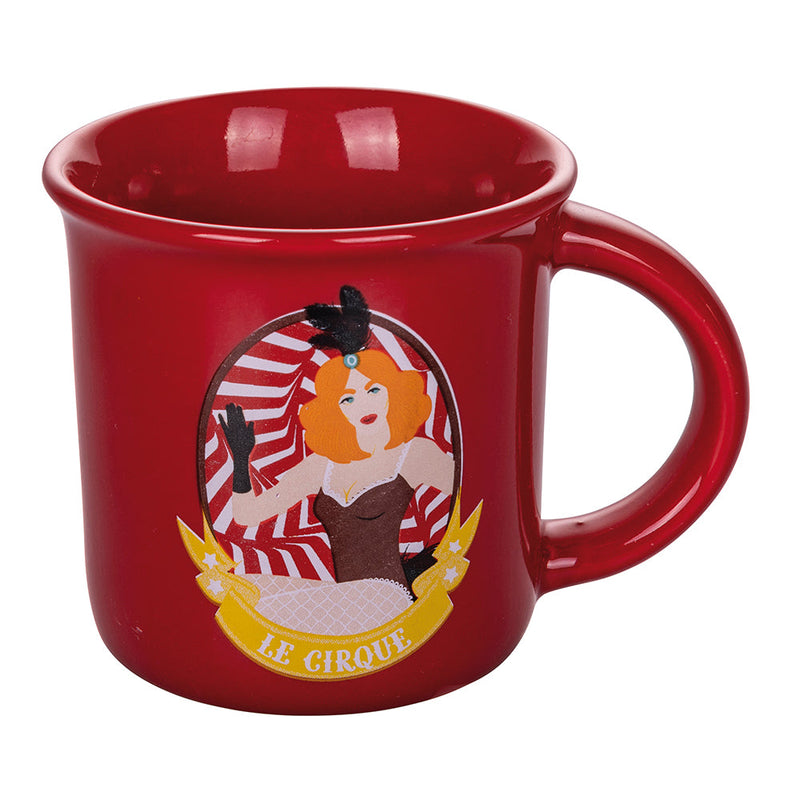 Set 6 Tazzine da Caffè Ø6,5x6,3 cm in Bone China VdE Tivoli 1996 Le cirque