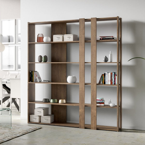 Libreria Moderna 5 Ripiani 178x36x204 cm in nobilitato Marrone prezzo
