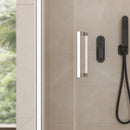 Porta Parete Doccia 1 Anta Batttente in Cristallo Trasparente 6mm H195 Bonussi Alexia Varie Misure