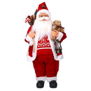 Pupazzo Babbo Natale in Tessuto con regali rosso cm 40x23,5xh80