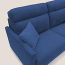 Divano Letto 3 Posti 196x102x97 cm in Tessuto Blu