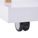 Stender Appendiabiti con Binario Porta Abiti e Ripiano Porta Borse Scarpe in Bambù 80x45x150 cm 