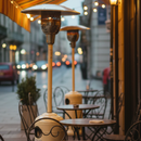 Stufa a Fungo Gas Gpl da Esterno 13,5kW Qlima PGU2013 Bianca