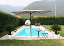 Ombrellone da Giardino 2x3 m Palo Ø38 mm Poly Eco in Acciaio Antracite
