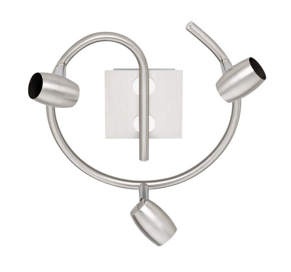 acquista GU10 Innenstrahler aus matt vernickeltem Metall