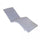 Echtes Kinderbettkissen 194,5 x 59 x 4 cm aus grauem Polyester