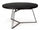 Runder Couchtisch Zaira D70 aus Metall in Schwarz