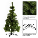 Albero di Natale Artificiale 120 cm 124 Rami Verde 