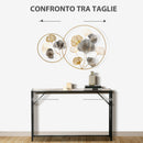 Decorazione Murale 3D in Metallo 138x70 cm Wall Art Dorata con Ginkgo Oro e Argento