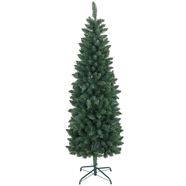 Albero di Natale Artificiale 180 cm 479 Rami Design Alto e Stretto Verde sconto
