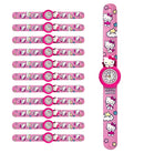 Set 12 Orologi da Polso Bracciale per Bambini Hello Kitty Colorazione Rosa
