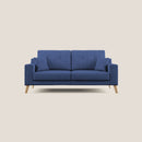 Divano 3 Posti 186x95x91 cm in Tessuto Blu