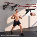 Barra per Trazioni da Parete Pieghevole 98x65x31 cm con Capacità fino a 120 kg in Acciaio Nero      