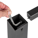 Set Struttura e Gambe Tavolo 1150 x750 mm in Acciaio Emuca Nero