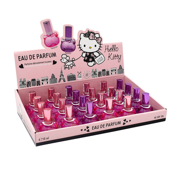 Set 24 Profumi per Bambina a Forma di Hello Kitty in 2 Fraganze Fragola e Ciliegia sconto