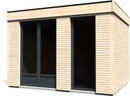 Casetta Abitabile da Giardino 3,65x2,99m Senza Pavimento con Pareti Isolanti Decor Home 9m²
