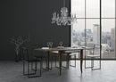 Tavolo Allungabile 90-180x90x78/80 cm Sciabola Librox Noce