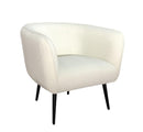 Poltrona 76x70x68h cm Avril Bianco Bouclè 