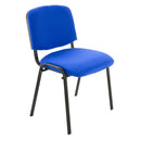 Sedia Poltrona Attesa da Ufficio in Tessuto Bozzini Blu
